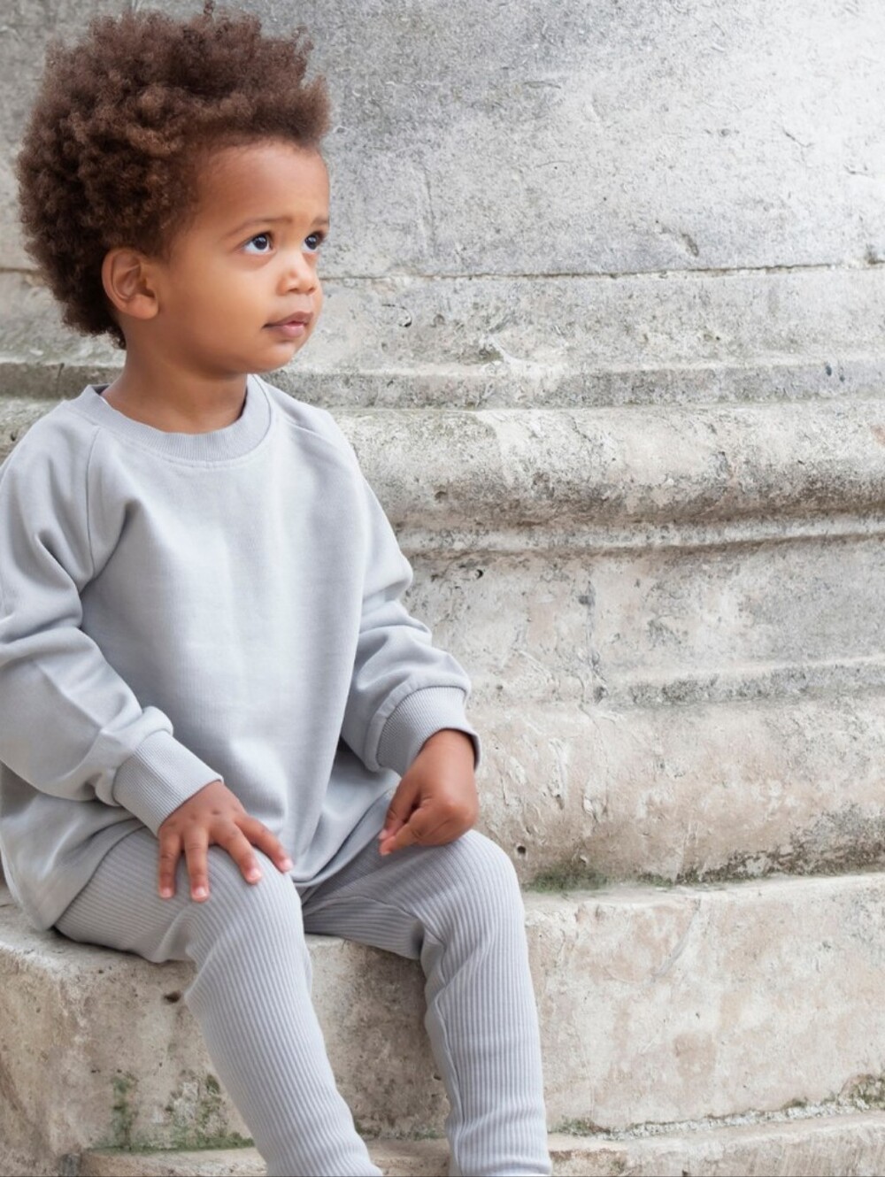 NWT Little Prince & Sister London Cotton Sweatshirt Set Gray 3T-4T M - Picture 2 of 7